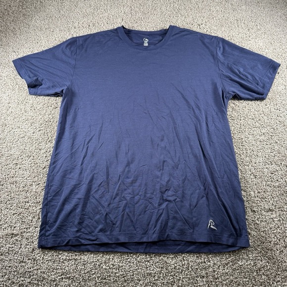 Rhoback Shirt Mens XXL Blue Short Sleeve Athletic Lightweight Active Tee Shirt - Picture 1 of 8